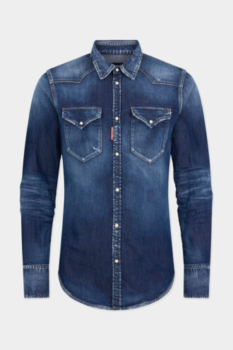 Chemise western classique délavage Perfecto