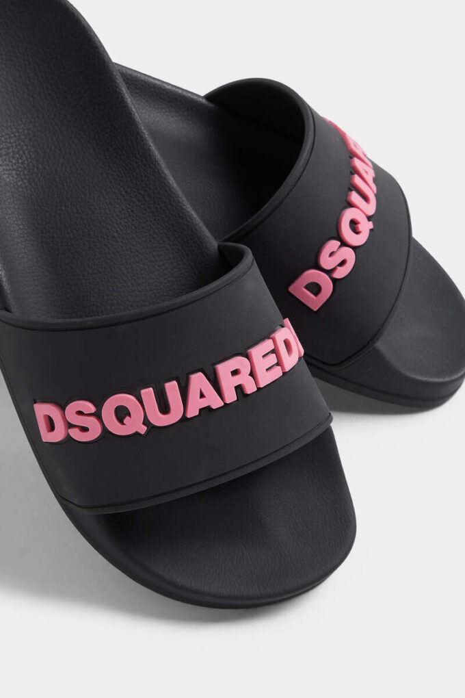 Claquettes à logo Dsquared2 Claquettes à logo Dsquared2