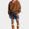 Dsquared2 Rebels Shorts à délavage foncé et coupe raccourcie
