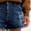Dsquared2 Rebels Shorts à délavage foncé et coupe raccourcie