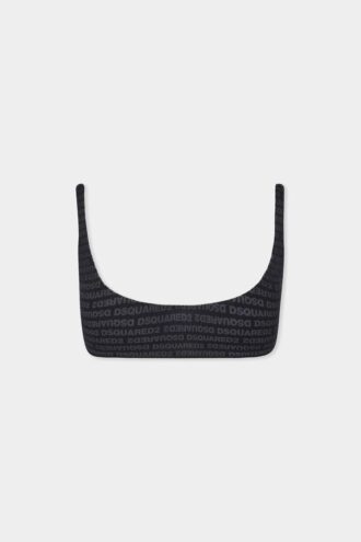 Haut de bikini avec logo Dsquared2