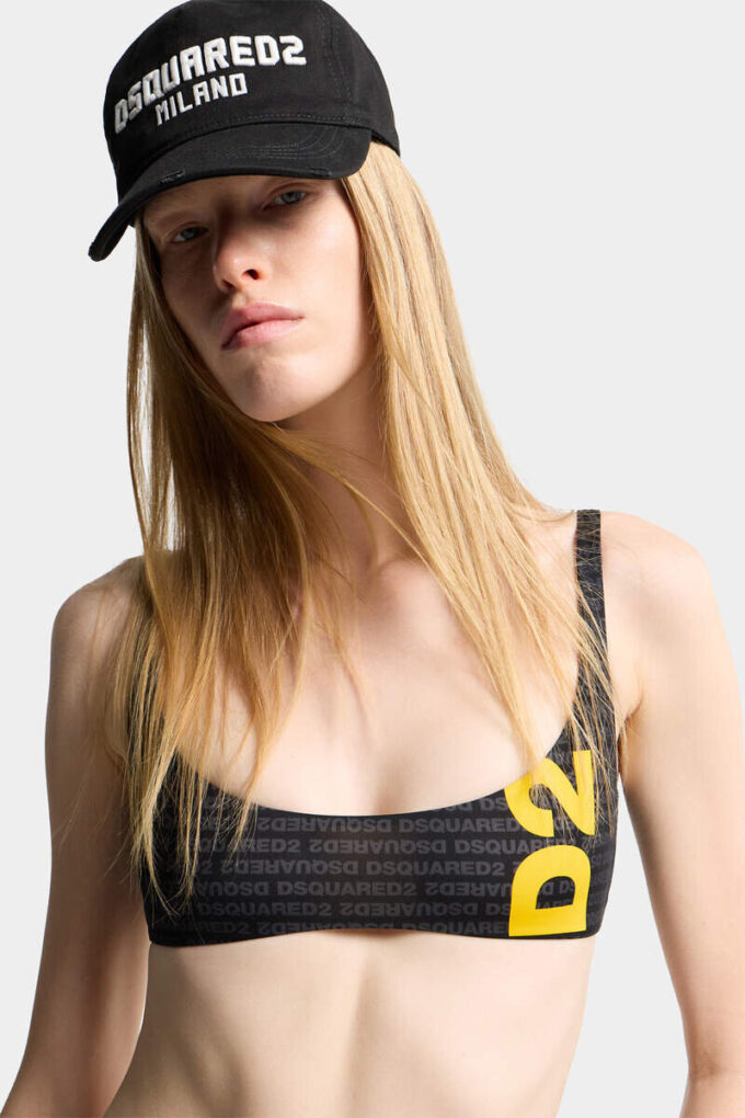 Haut de bikini avec logo Dsquared2 Haut de bikini avec logo Dsquared2