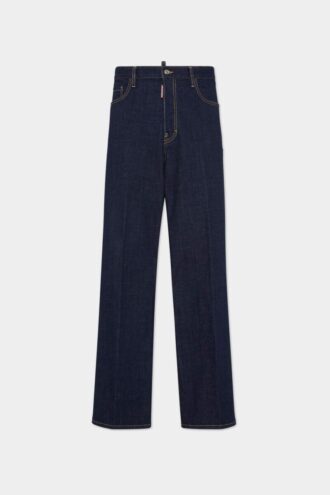 Jeans ample délavé foncé