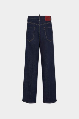 Jeans ample délavé foncé