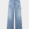 Jeans baggy de charpentier délavé clair