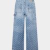 Jeans baggy de charpentier délavé clair