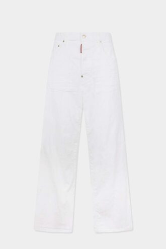 Jeans baggy teint en pièce