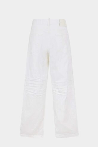Jeans baggy teint en pièce