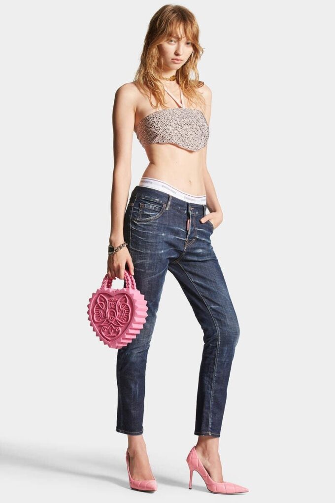 Jeans Cool Girl délavé foncé