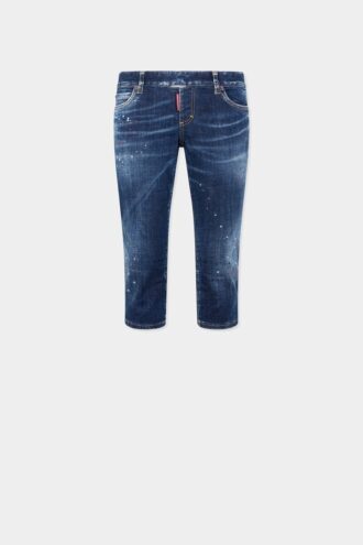 Jeans d&rsquo;été foncé sans fermeture éclair