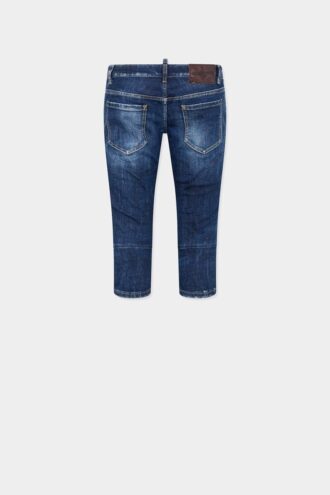 Jeans d&rsquo;été foncé sans fermeture éclair