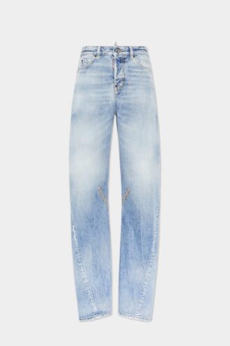 Jeans D2 Twisted délavé clair