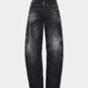 Jeans D2 Twisted délavé noir Jeans D2 Twisted délavé noir