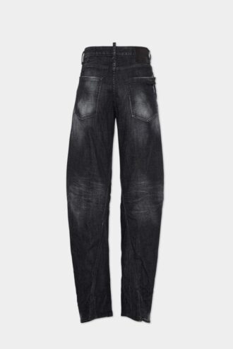 Jeans D2 Twisted délavé noir