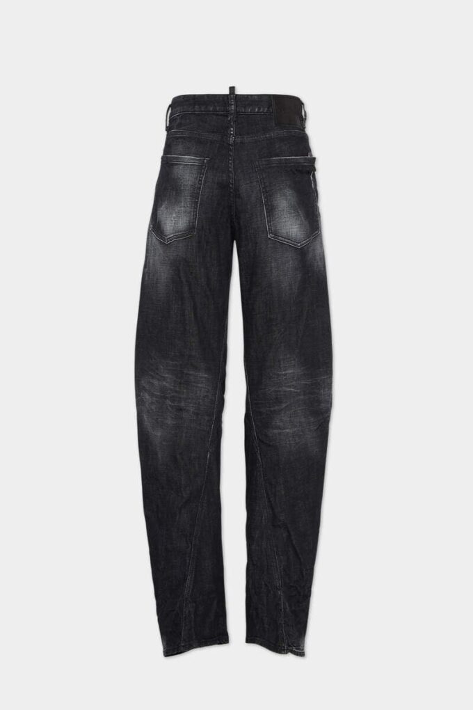 Jeans D2 Twisted délavé noir Jeans D2 Twisted délavé noir