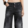 Jeans D2 Twisted délavé noir Jeans D2 Twisted délavé noir