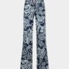 Jeans Dalma délavé Dark Flower