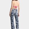 Jeans Dalma délavé Dark Flower