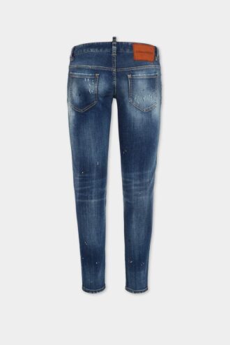 Jeans Jennifer délavé moyen avec cristaux