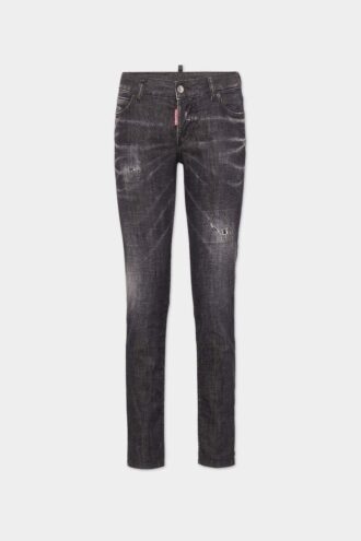 Jeans Jennifer noir facile d&rsquo;entretien, taille moyenne
