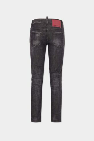 Jeans Jennifer noir facile d&rsquo;entretien, taille moyenne