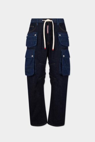 Jeans Kawaii délavés foncés