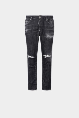 Jeans skater délavé noir