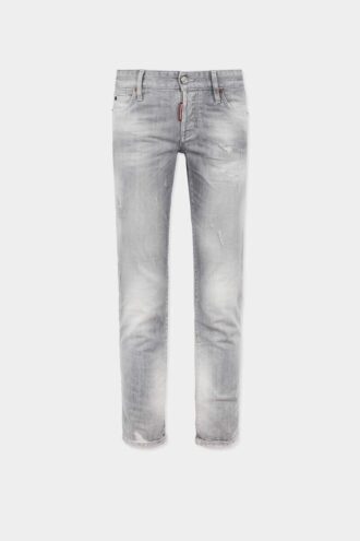 Jeans skinny délavé gris brossé Jeans skinny délavé gris brossé