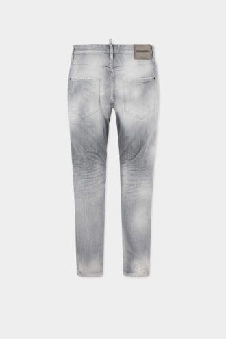 Jeans slim Twist délavé gris brossé