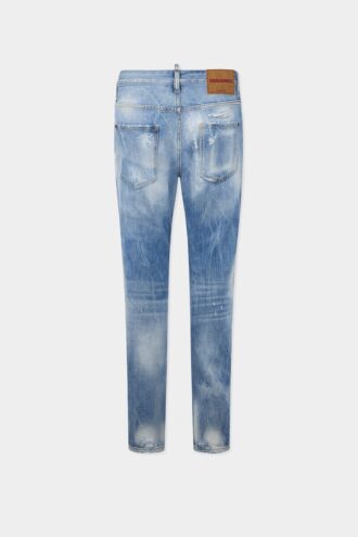 Jeans Teddy délavés clairs