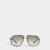 Lunettes de soleil Gold Hype Green Lunettes de soleil Gold Hype Green