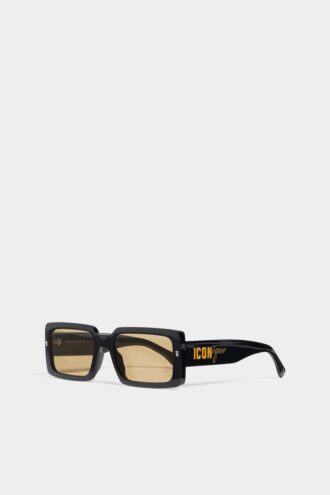 Lunettes de soleil Iconique noires et marron clair