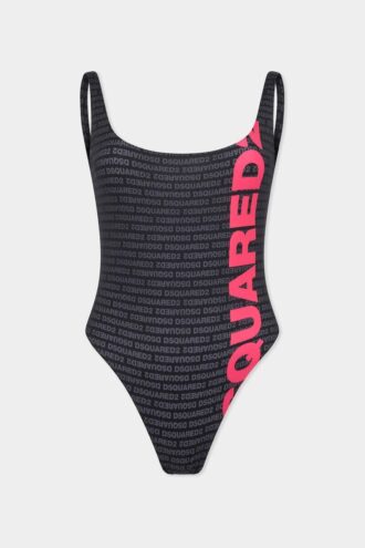Maillot une pièce avec logo Dsquared2