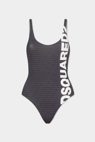 Maillot une pièce avec logo Dsquared2
