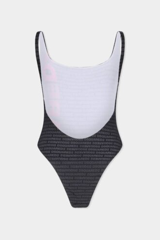 Maillot une pièce avec logo Dsquared2