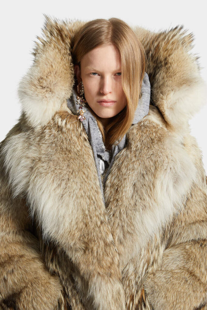 Manteau en fausse fourrure Coyote Archive