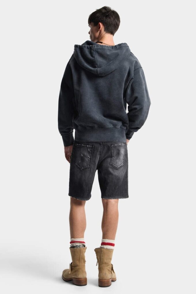 Marine Shorts délavés Black Fog