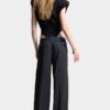 Pantalon ample sur mesure en denim hybride, délavage Dark Rebel Rider
