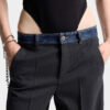 Pantalon ample sur mesure en denim hybride, délavage Dark Rebel Rider
