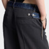 Pantalon ample sur mesure en denim hybride, délavage Dark Rebel Rider