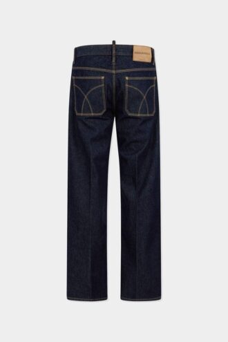 Pantalon sexy des années 70 délavé foncé