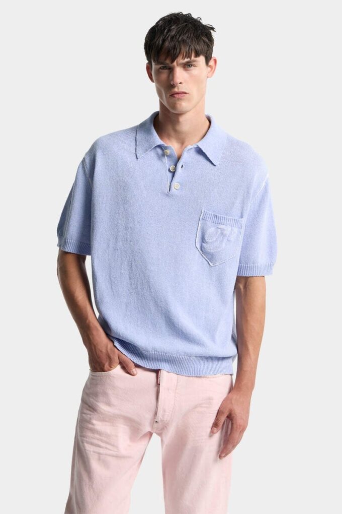 Polo à manches courtes signature Dsquared2 Polo à manches courtes signature Dsquared2