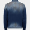 Polo à manches longues en maille effet denim