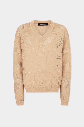 Pull à col en V