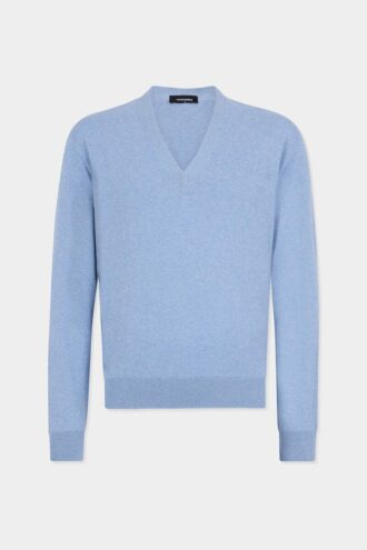 Pull à col en V en maille