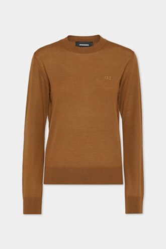 Pull à col rond en laine D2