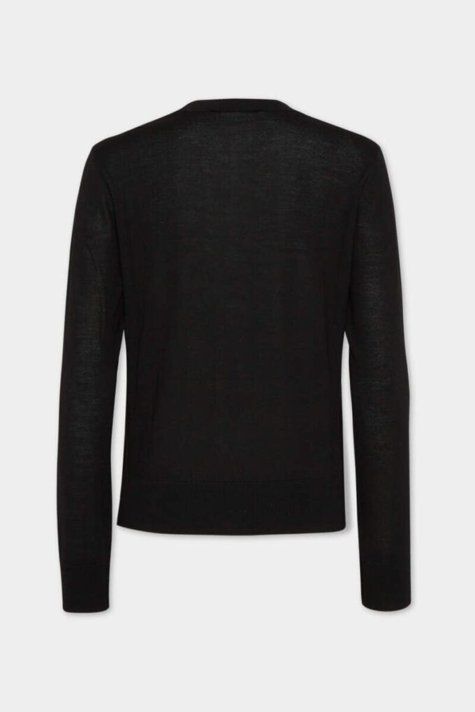 Pull à col rond en laine D2