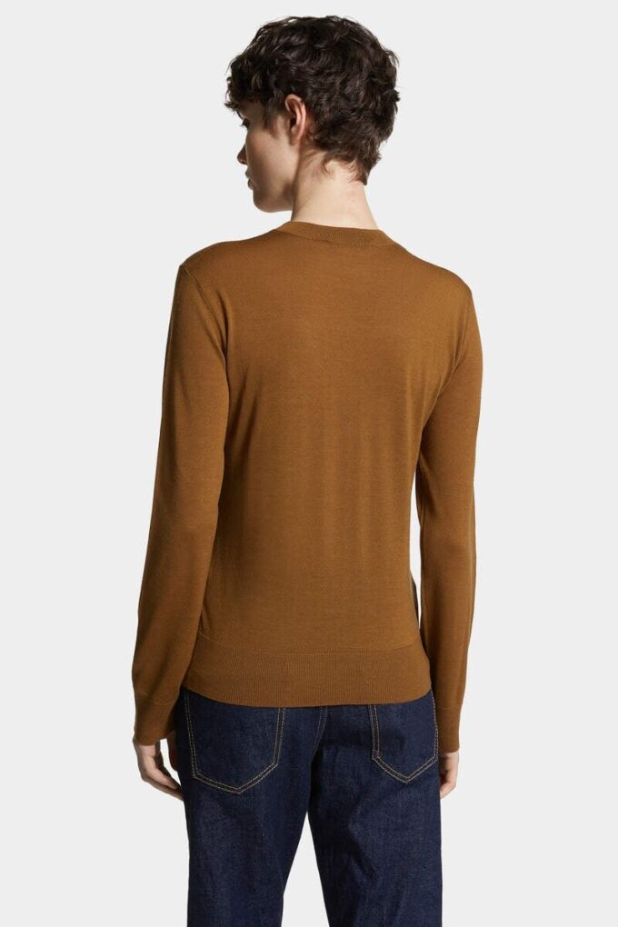 Pull à col rond en laine D2