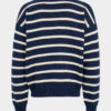 Pull-over en maille rayée