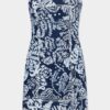 Robe en denim Rebel Hibiscus délavé foncé